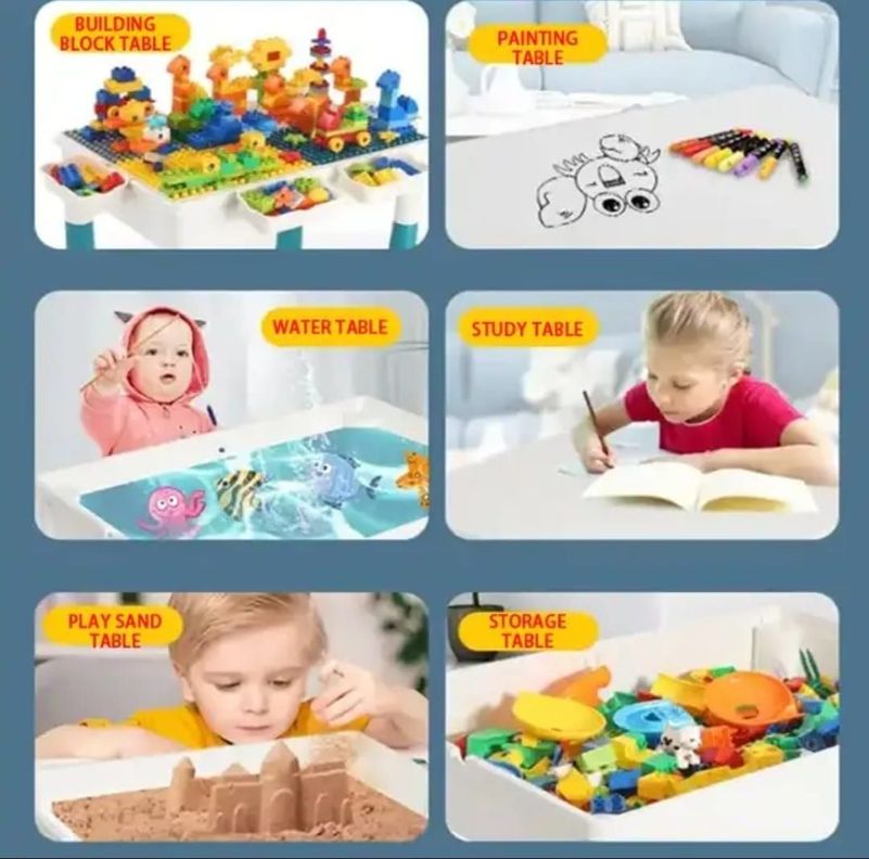 Mesa Lego Para Niños Con Silla Mas Bloques Lego-4