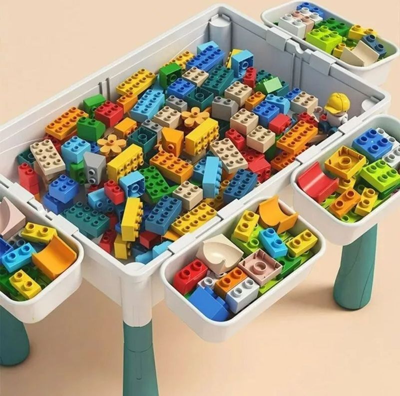 Mesa Lego Para Niños Con Silla Mas Bloques Lego-5