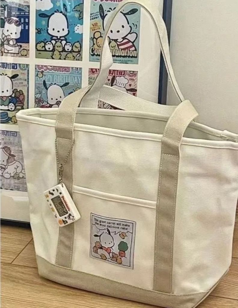 Bolso Dibujo Animado Canvas Pochacco-1