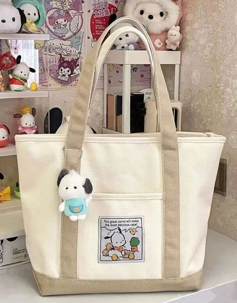Bolso Dibujo Animado Canvas Pochacco-3
