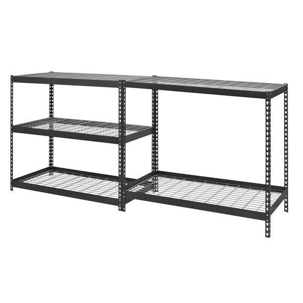 Estante Metálico Malla acero 180x90x45 600kg-2