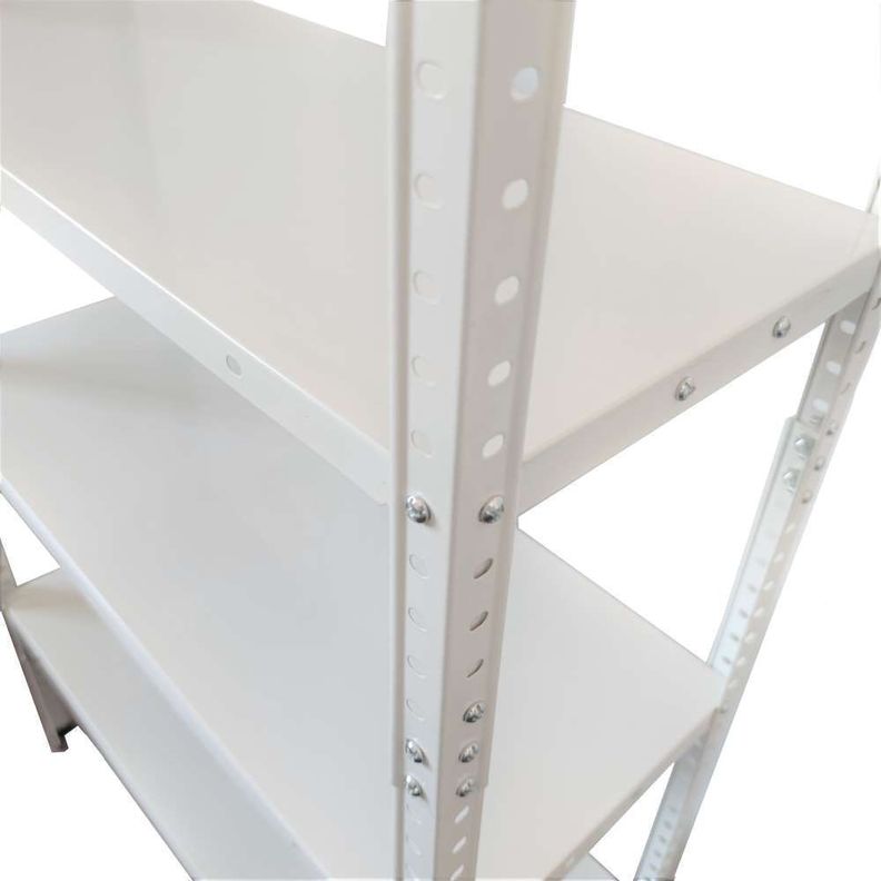 Repisa Estante Metálico 170x80x30cm Color Blanco-1