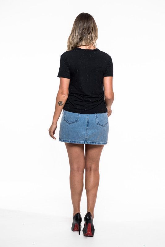 POLERA CHOKER PEDRERIA COOL BLACK RC-10-3