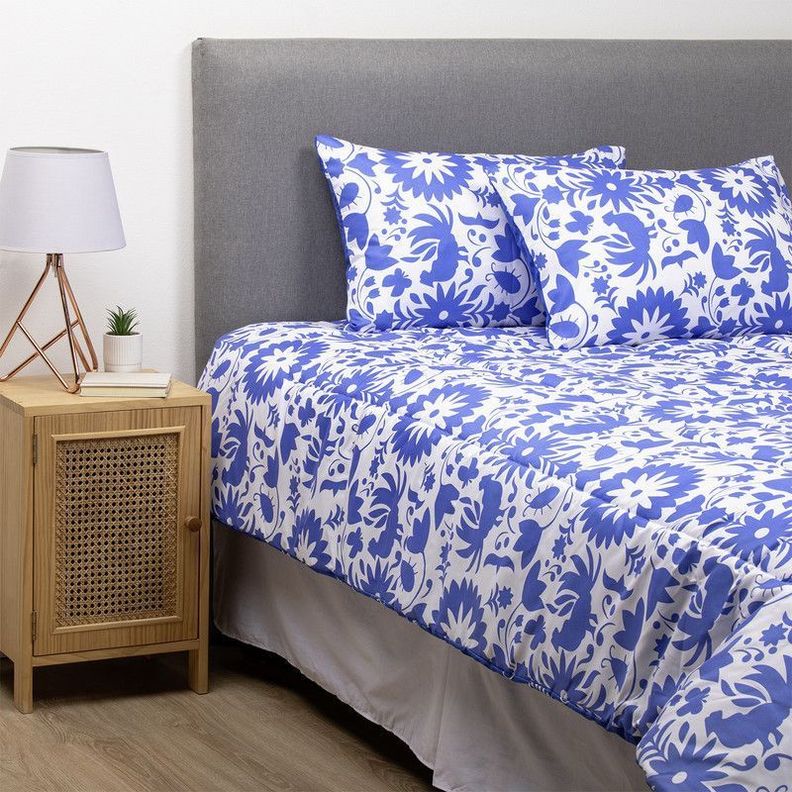 COMBO 28 PLUMON MEXICO REVERSIBLE AZUL 1.5 PLAZAS-2