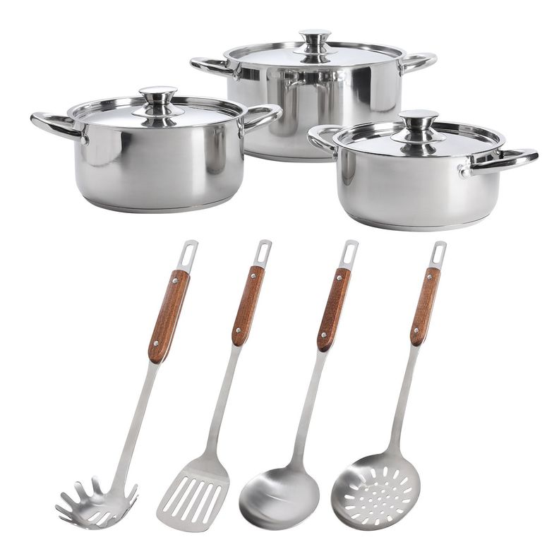 Set Bateria de Cocina 10 Piezas Acero Inoxidable COC11-0