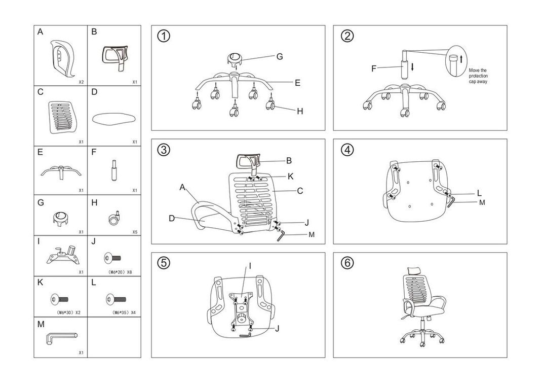 SILLA DE OFICINA EJECUTIVA MADRID ERGONOMICA COLOR NEGRO BM-805-6
