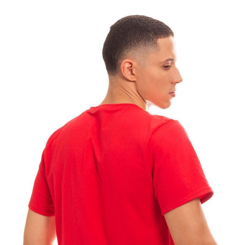 POLERA HOMBRE CUELLO REDONDO MANGA CORTA ROJA-4