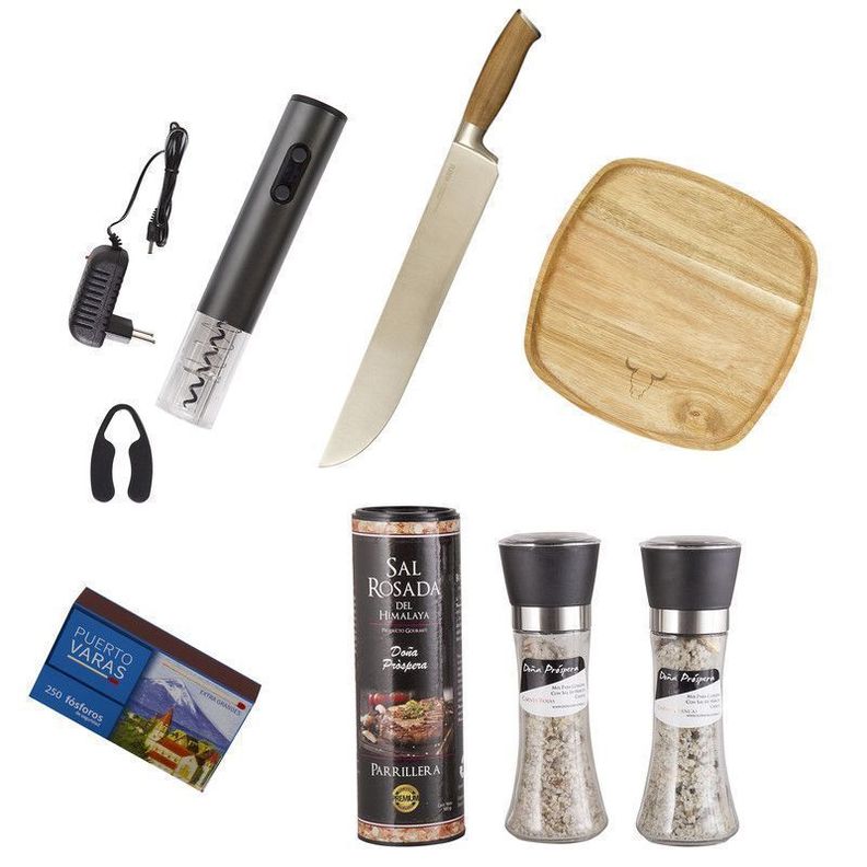 Set Parrillero 209 WAYU + Mix Sales Gourmet 7 Piezas-0