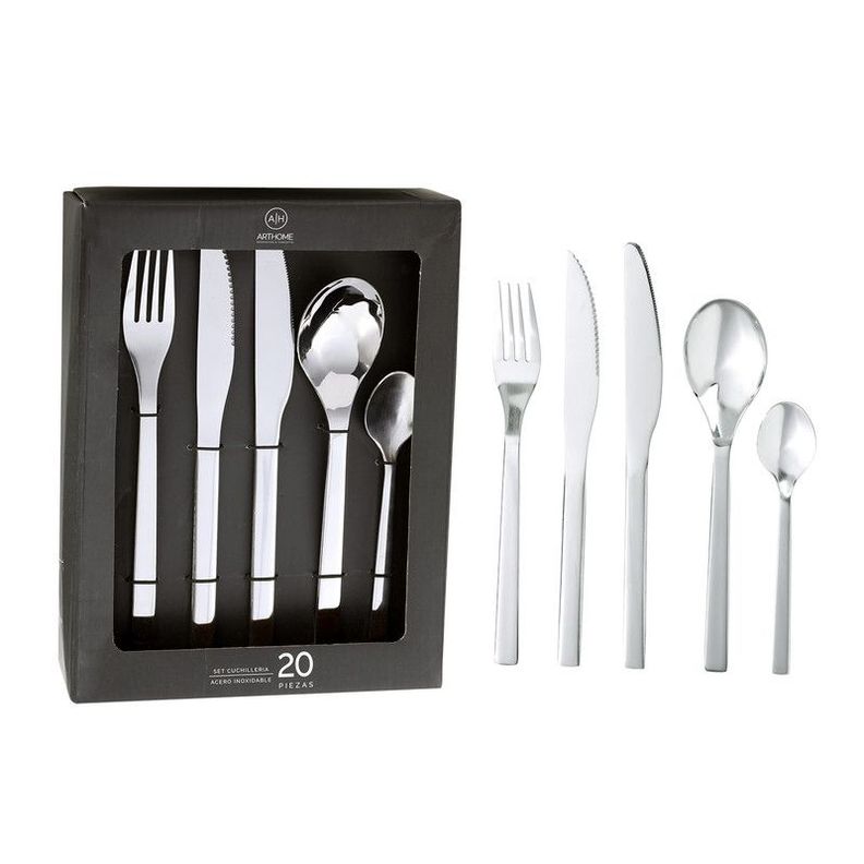 Set Cuchilleria 20 Piezas Acero Inoxidable Arthome CUC05-0