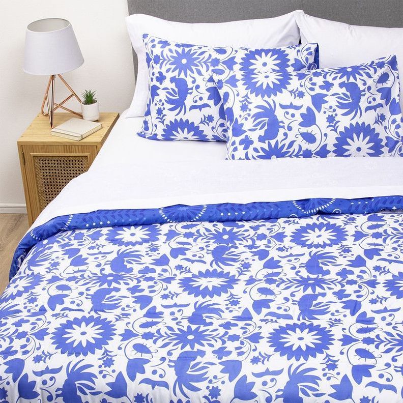 COMBO 27 PLUMON MEXICO REVERSIBLE AZUL 1.5 PLAZAS-4