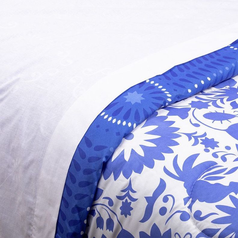 COMBO 27 PLUMON MEXICO REVERSIBLE AZUL 1.5 PLAZAS-5