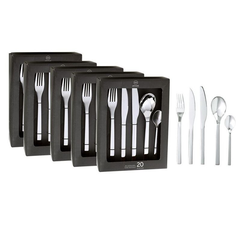 Set Cuchilleria 100 Piezas Acero Inoxidable Arthome CUC04-0
