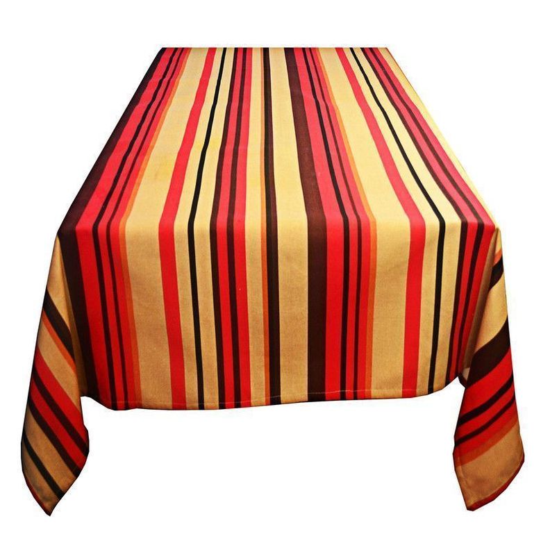 Mantel Rectangular rayas rojas 200 cm x 150 cm-2
