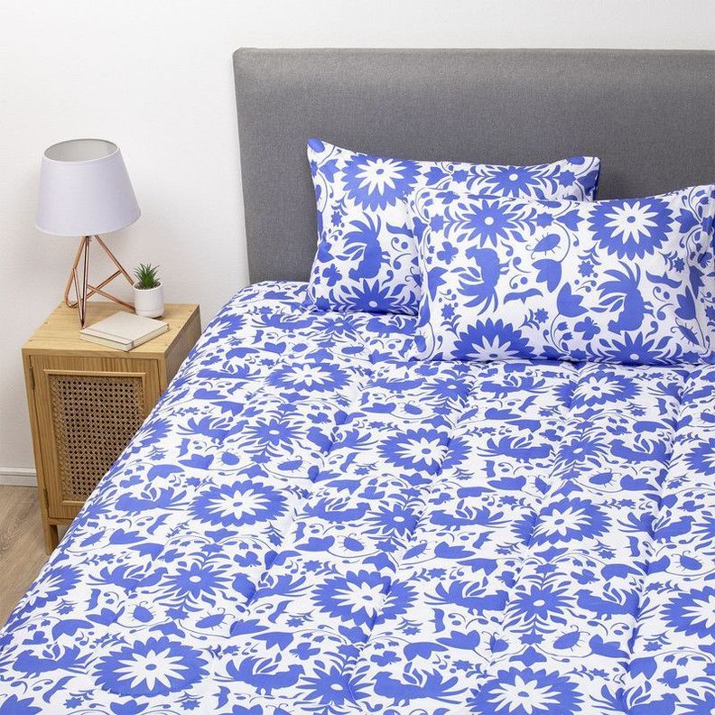 COMBO 33 PLUMON MEXICO REVERSIBLE AZUL 1.5 PLAZAS-4