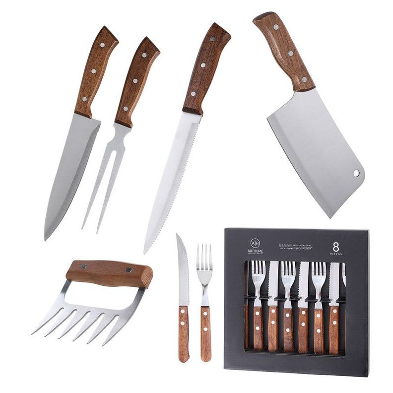 Set Parrilla 13 Piezas Acero Inoxidable Arthome PAR22-0