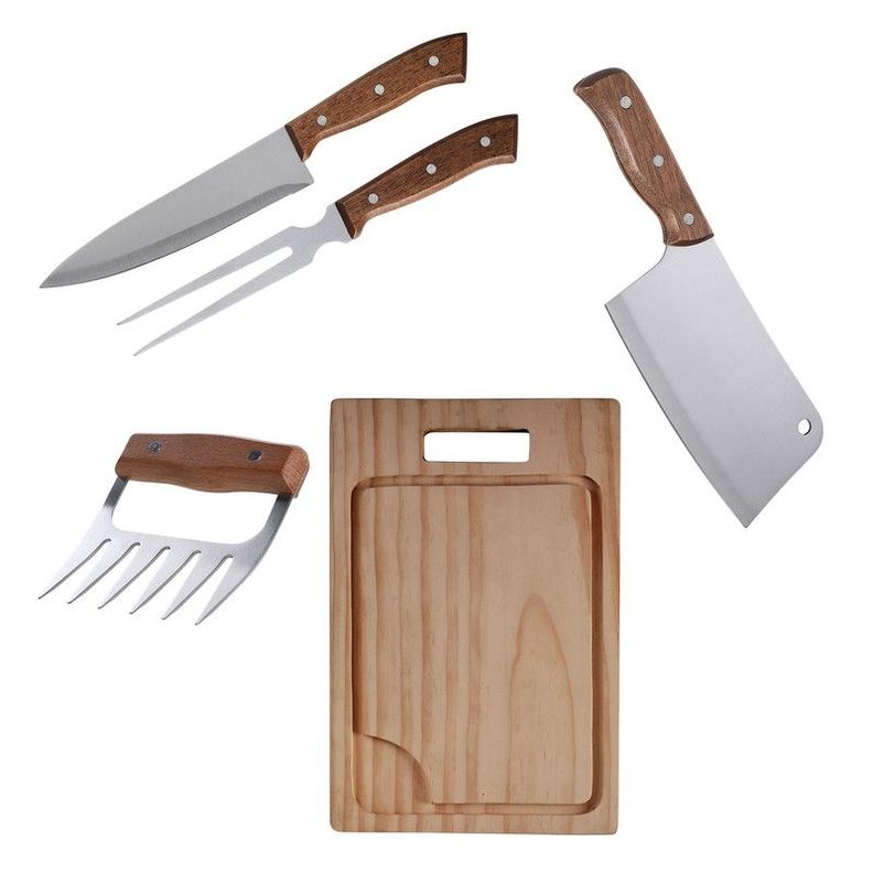Set Parrilla 5 Piezas Acero Inoxidable Arthome PAR20-0