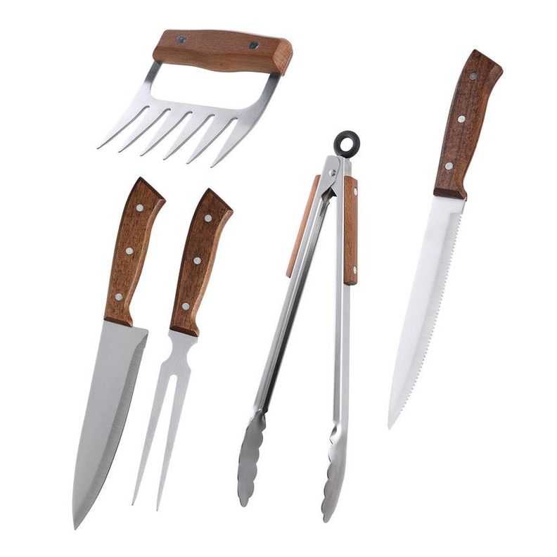 Set Parrilla 5 Piezas Acero Inoxidable Arthome PAR32-0
