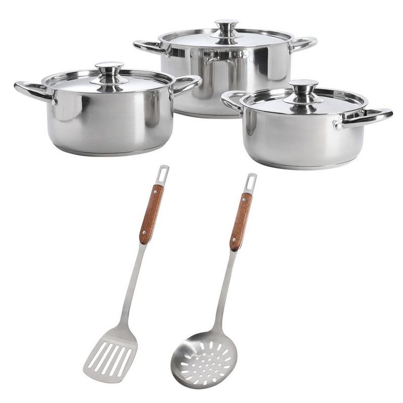 Set Bateria de Cocina 8 Piezas Acero Inoxidable COC15-0