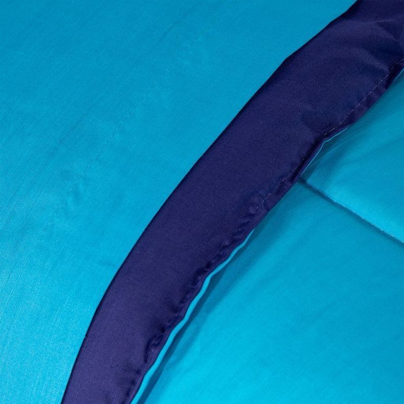 COMBO 49 PLUMON BICOLOR AZUL CELESTE 2 PLAZAS-4