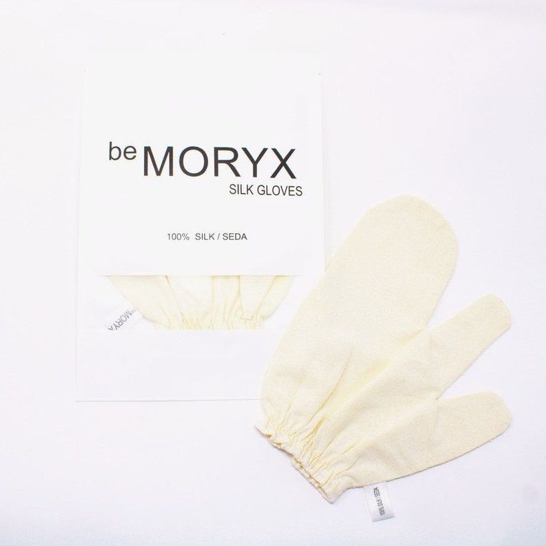 Guante Exfoliante de Seda Cruda - be MORYX-0