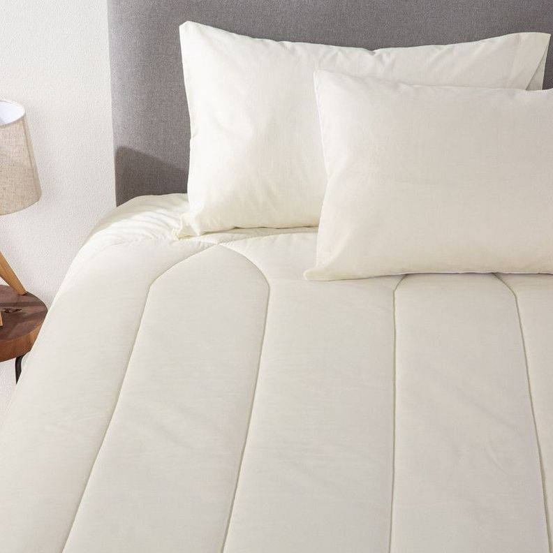 COMBO 36 PLUMON BICOLOR BEIGE BLANCO 1.5 PLAZAS-2