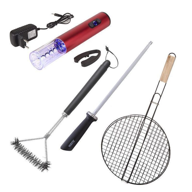 Set Parrillero 315  Wayu 4 Piezas Profesional-0