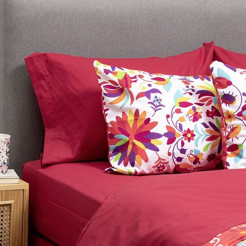 COMBO 11 PLUMON MEXICO REVERSIBLE ROJO 1.5 PLAZAS-2