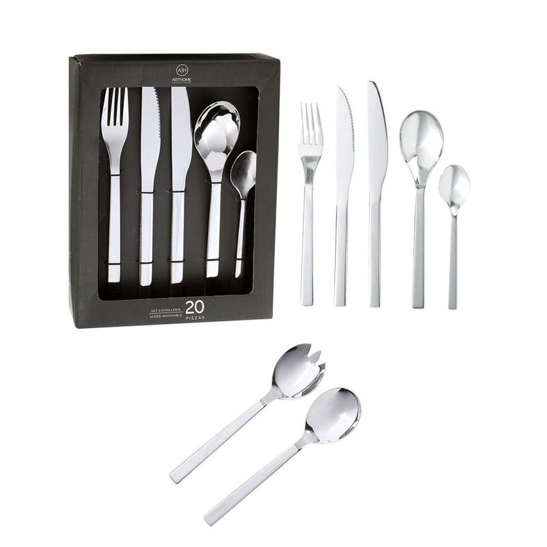 Set Cuchilleria 22 Piezas Acero Inoxidable Arthome CUC06-0
