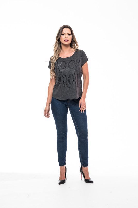 Pack 2 Poleras, Choker y  Manga Corta Rock Caviar 25-1