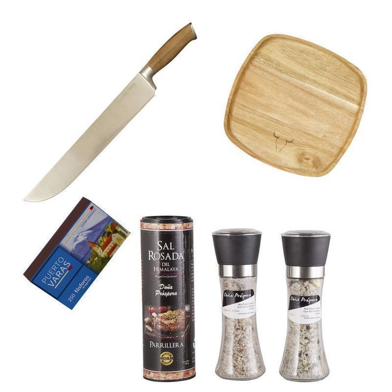 Set Parrillero 197 WAYU + Mix Sales Gourmet 6 Piezas-0