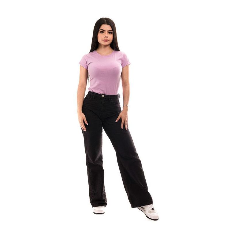 POLERA MUJER CUELLO REDONDO MANGA CORTA LILA-2
