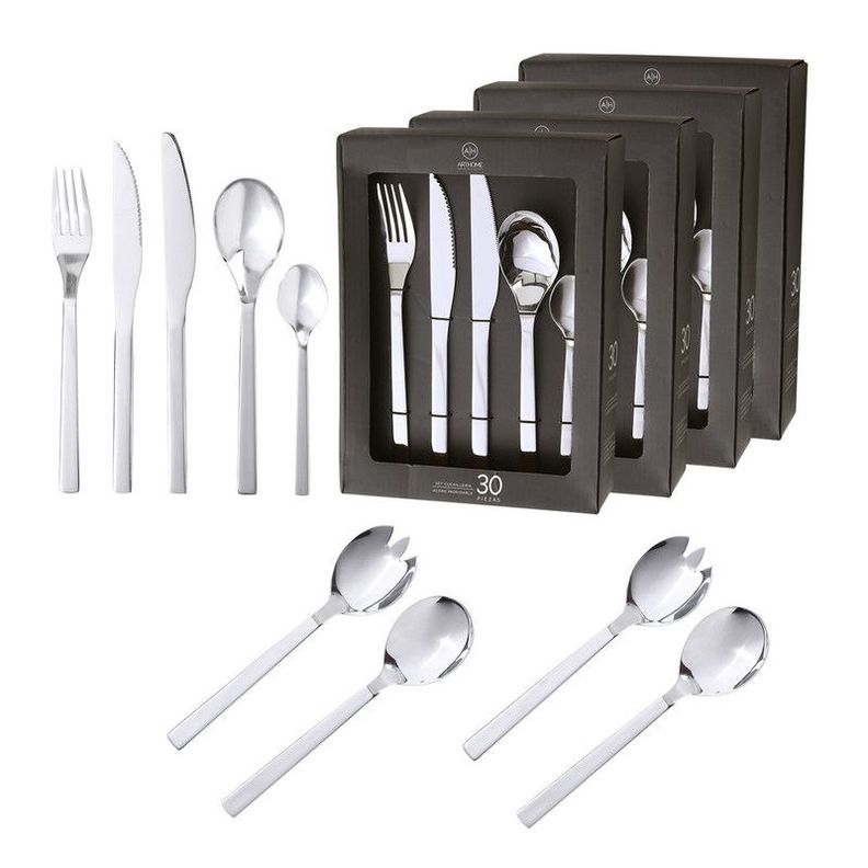 Set Cuchilleria 124 Piezas Acero Inoxidable Arthome CUC21-0