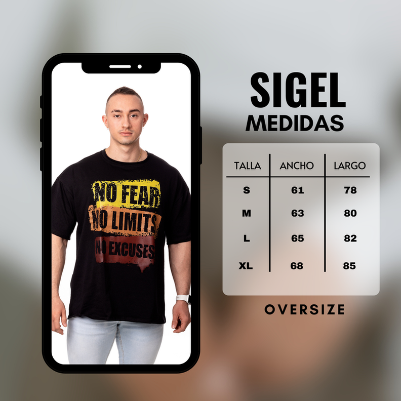 POLERA HOMBRE OVERSIZE ESTAMPADO URBAN NEGRO SIGEL-4