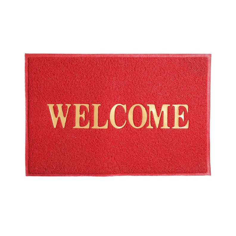 LIMPIAPIES WELCOME COLOR ROJO 90x60 cm ARTHOME-0