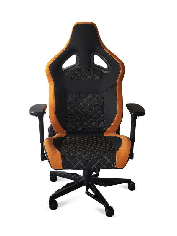 SILLA GAMER ARMOR TITAN PROFESIONAL NEGRO NARANJO-1