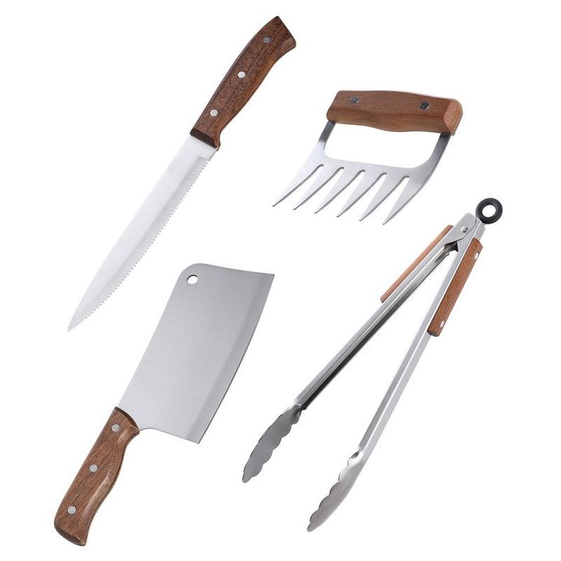 Set Parrilla 4 Piezas Acero Inoxidable Arthome PAR55-0