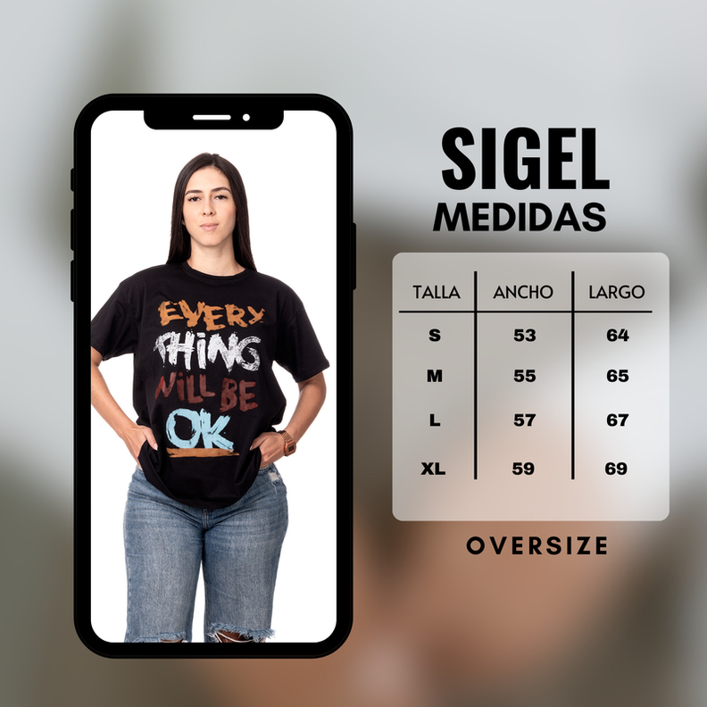 POLERA MUJER OVERSIZE ESTAMPADO URBAN NEGRO SIGEL-3