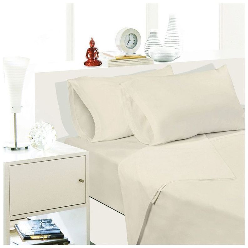 Sábana ArtHome - 1,5 Plazas - Beige -144 Hilos-1