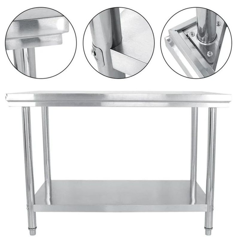 Meson Central Arthome Acero Inoxidable 180x60x85 cm-1
