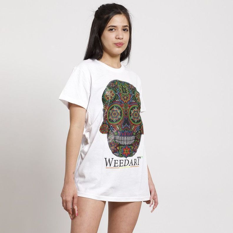 POLERA OVERSIZE MC BLANCA ESTAMPADO MEXICO COLOR-1