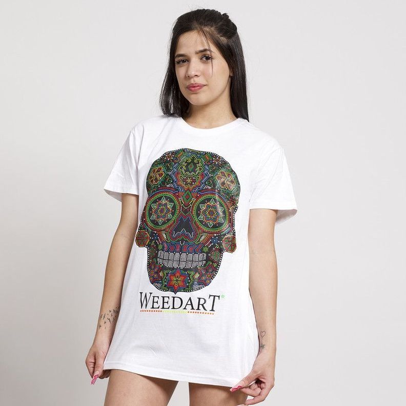 POLERA OVERSIZE MC BLANCA ESTAMPADO MEXICO COLOR-2