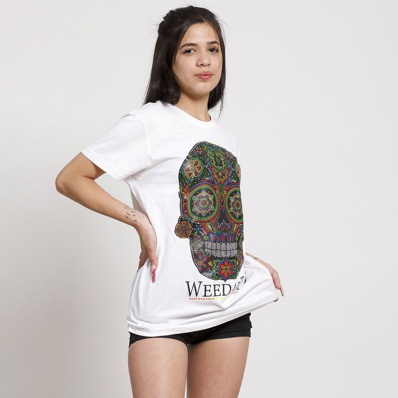 POLERA OVERSIZE MC BLANCA ESTAMPADO MEXICO COLOR-3