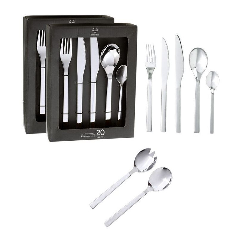 Set Cuchilleria 42 Piezas Acero Inoxidable Arthome CUC07-0