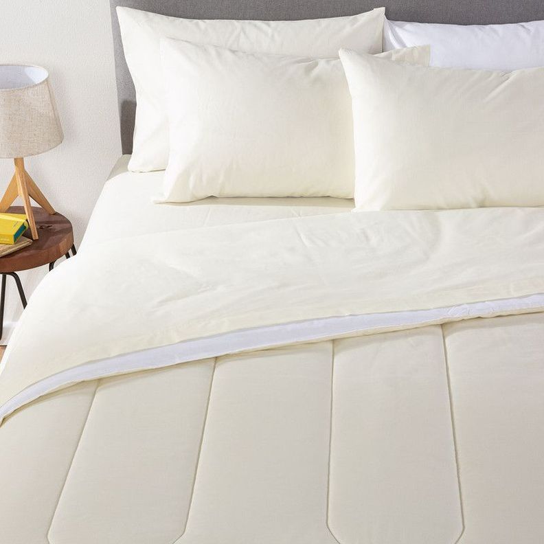 COMBO 34 PLUMON BICOLOR BEIGE BLANCO 1.5 PLAZAS-1