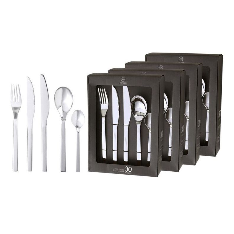 Set Cuchilleria 120 Piezas Acero Inoxidable Arthome CUC15-0