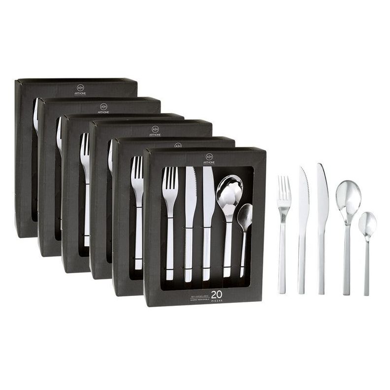 Set Cuchilleria 120 Piezas Acero Inoxidable Arthome CUC11-0