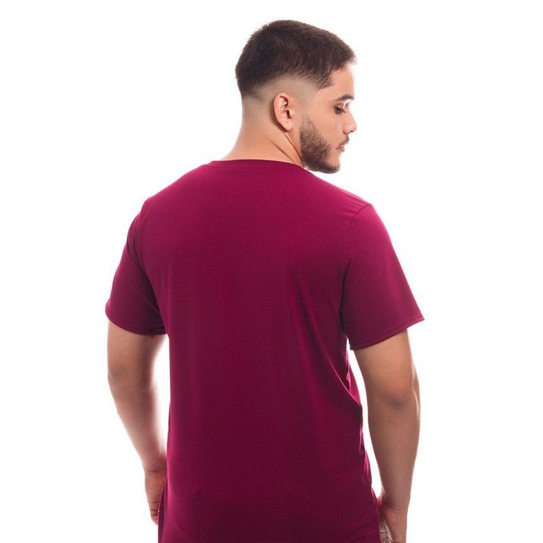 POLERA HOMBRE CUELLO REDONDO MANGA CORTA BURDEO-2