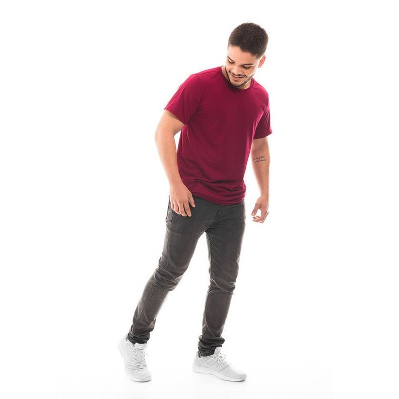 POLERA HOMBRE CUELLO REDONDO MANGA CORTA BURDEO-7