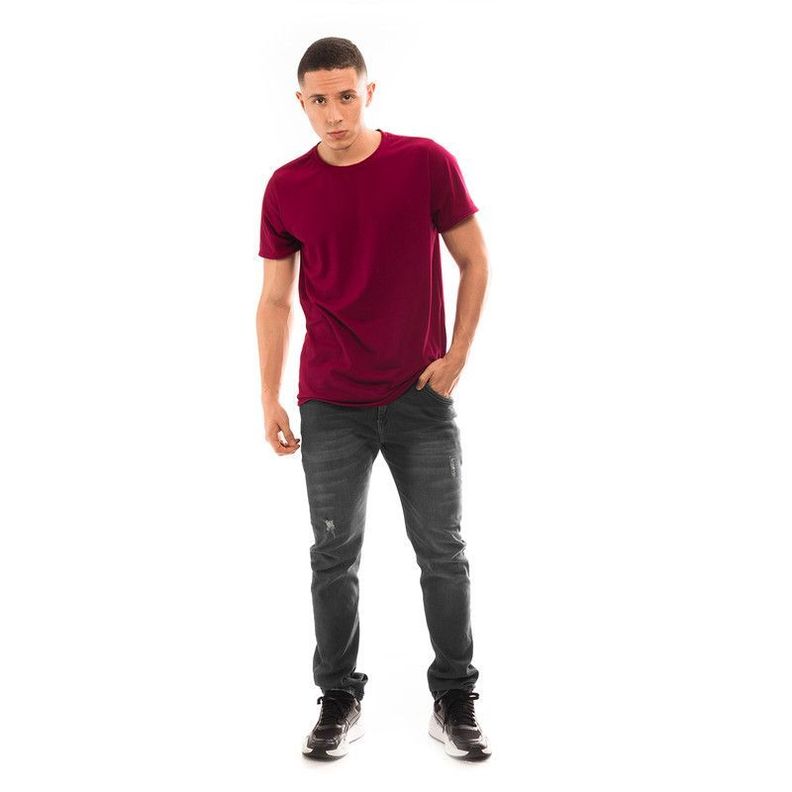 POLERA HOMBRE CUELLO REDONDO MANGA CORTA BURDEO-8