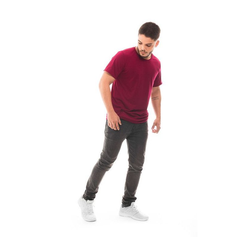 POLERA HOMBRE CUELLO REDONDO MANGA CORTA BURDEO-6